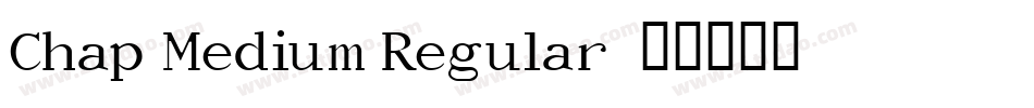 Chap Medium Regular字体转换